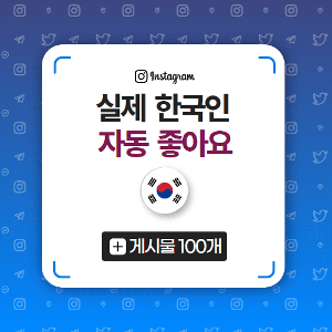 [실제] 한국인 자동 좋아요 100개